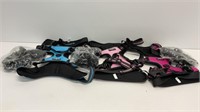 (3) XL Dog Dog harnesses with leashes