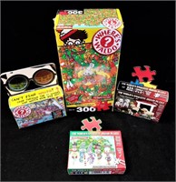 TDC Collection of Four Med & Small Puzzles NIB