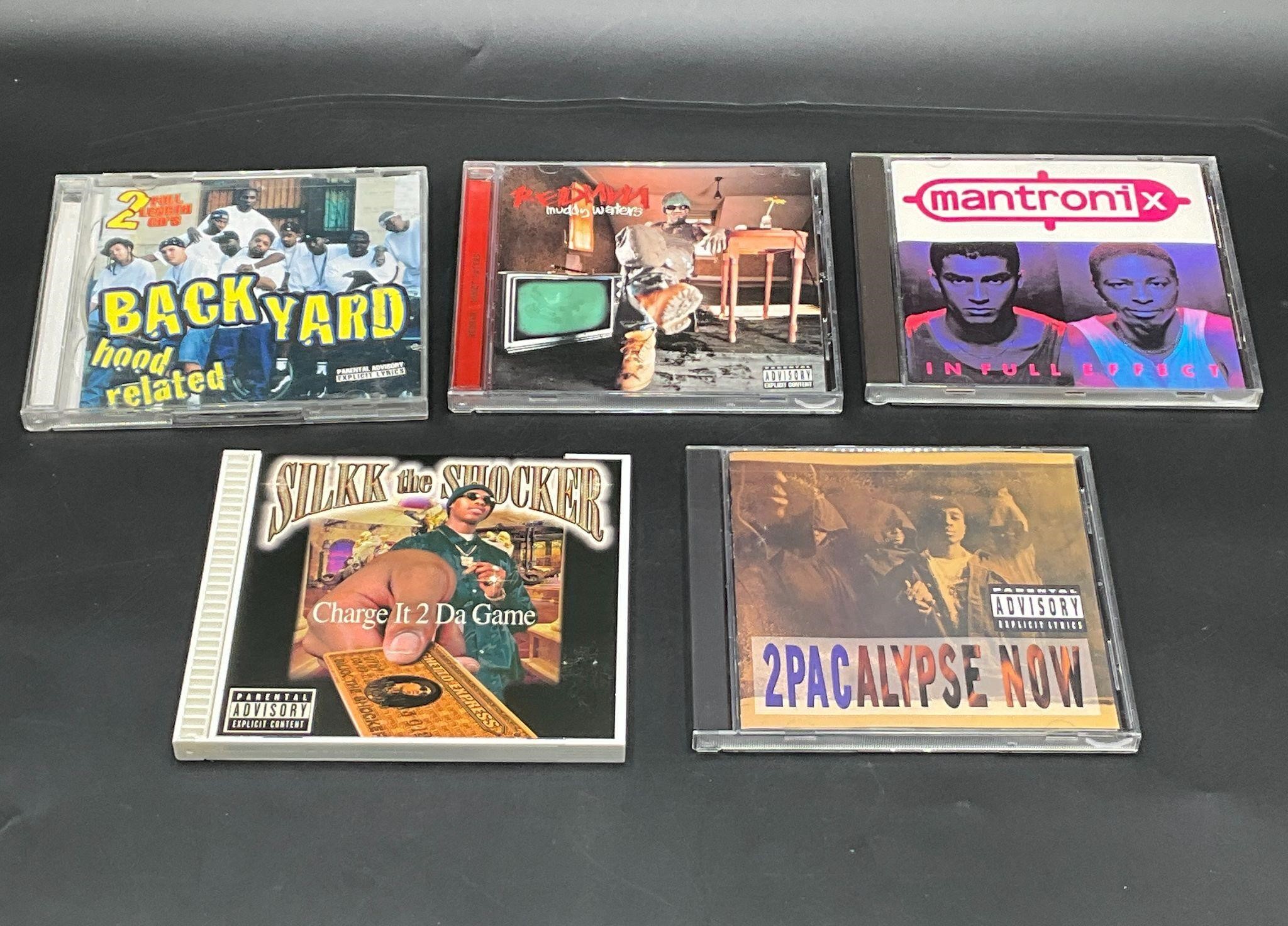 Lot 5 Hip Hop/Gangsta Rap CD's Backyard Band 2PAC