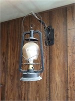 Lantern Converted to Electric & Hanger