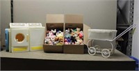 (2) Boxes of Beanie Babies, Little Tikes Washer