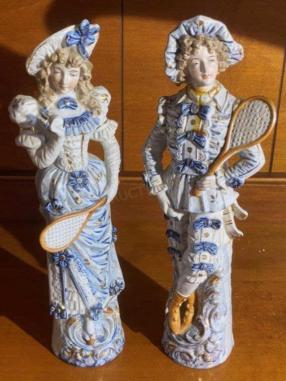 Pair of Tennis Figurines