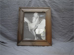Framed Black & White Photo Of Marilyn Monroe