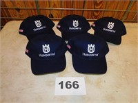 (6) HUSQVARNA EMBROIDERED HATS