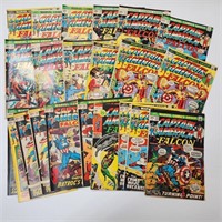 ASSORTMENT OF CAPTAIN AMERICA & FALCON COMIC BOOKS