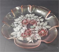 Mikasa 12" Rosella Pink Frosted Serving Platter