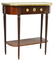 FRENCH LOUIS XVI STYLE MAHOGANY CONSOLE TABLE