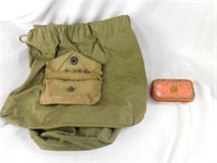WWII first aid pack and personal effects bags (3)