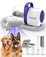 oneisall Dog Vacuum Brush for Shedding Grooming &
