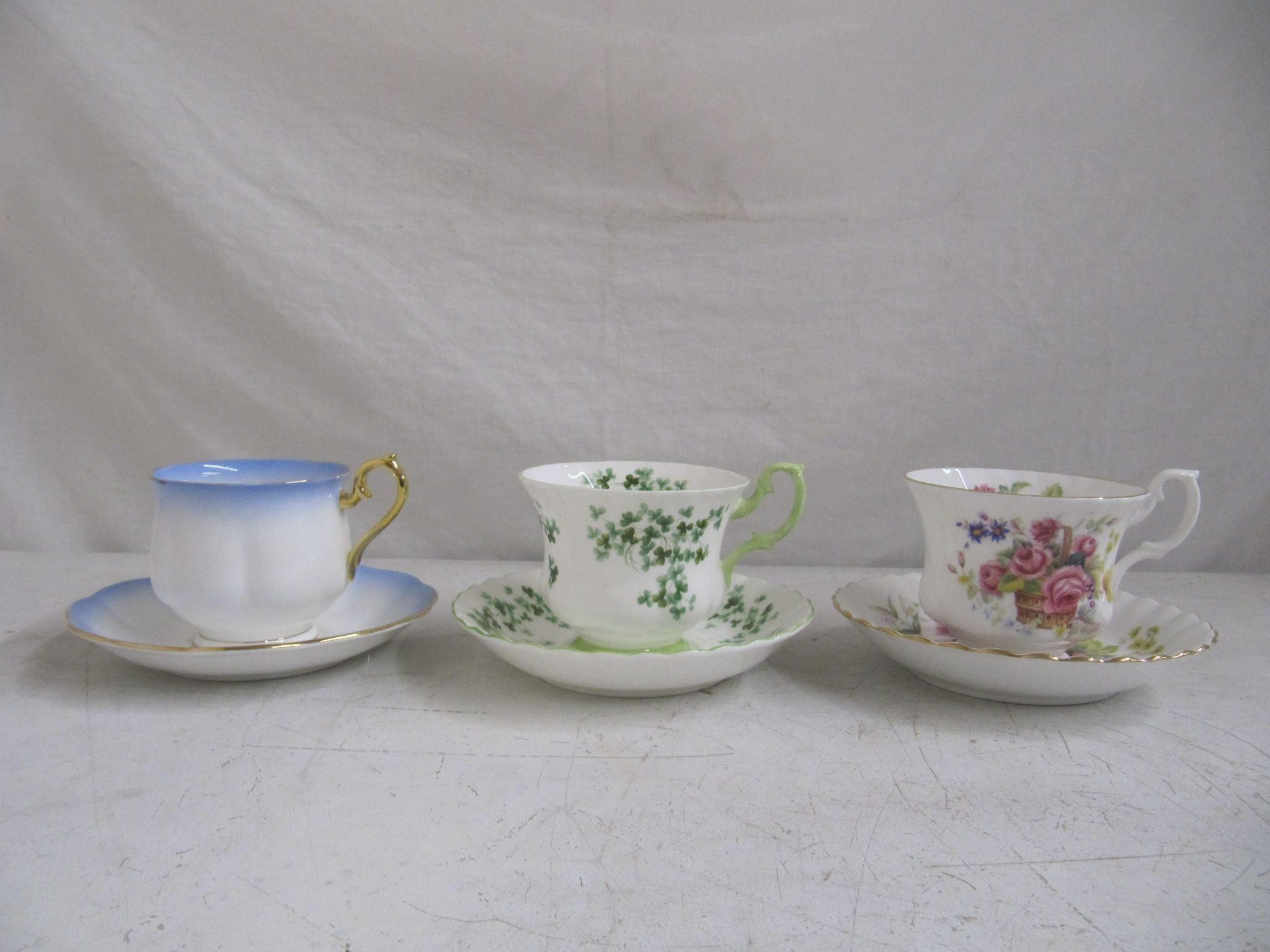 3 ROYAL ALBERT CUPS & SAUCERS