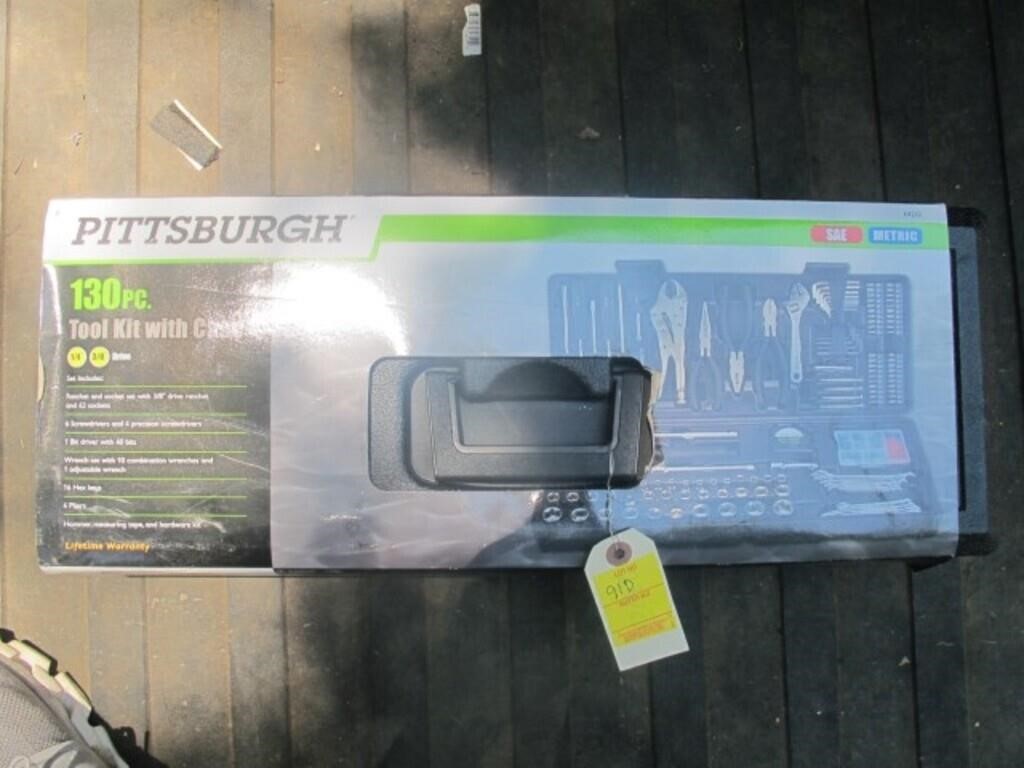 PITTSBURG 130 PC. TOOL KIT NEW