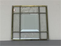 Small Beveled Glass & Brass Panel