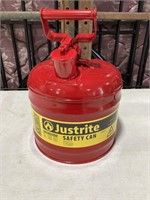 Justrite safety galvanized can type 1 (2 gallons