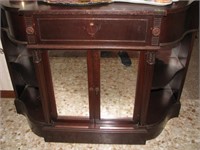 Antique Wooden server wtih mirror