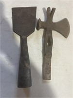 Primitive iron axe tools