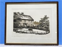Framed Numbered Print " The 1720 House "