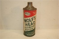 Wolf's Head Motor Oil Can