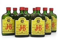 J & B Whisky 1/2 Pint Bottles (8)