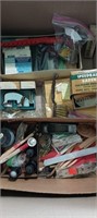 Vintage Dexter Mat Cutter/Box of Craft Supplies