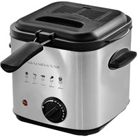 OVENTE 1.58 Qt Silver Electric Deep Fryer