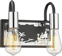 ZEYA INDUSTRIAL 2-LIGHT VANITY LIGHT FIXTURE