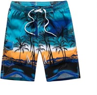 Men's Plus Size Board Shorts Drawstring Beach