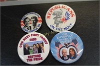 POLITICAL PINBACKS