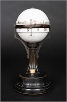 German Art Deco Revolving Dial Globe Clock