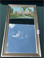 Wheaton College Reverse Painted Mirror
