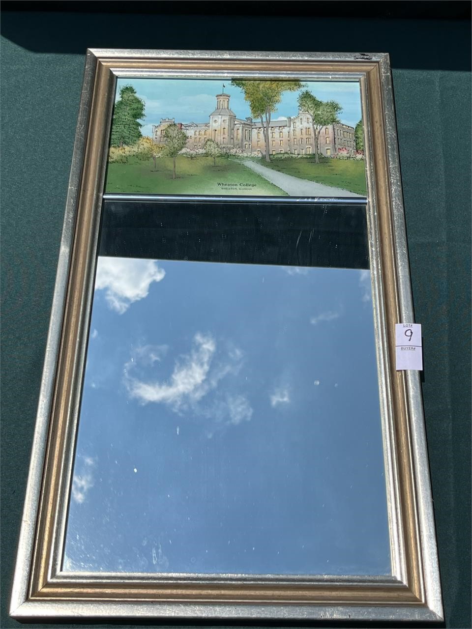 Wheaton College Reverse Painted Mirror