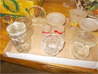 Many Candle Holders, Assorted Glassware