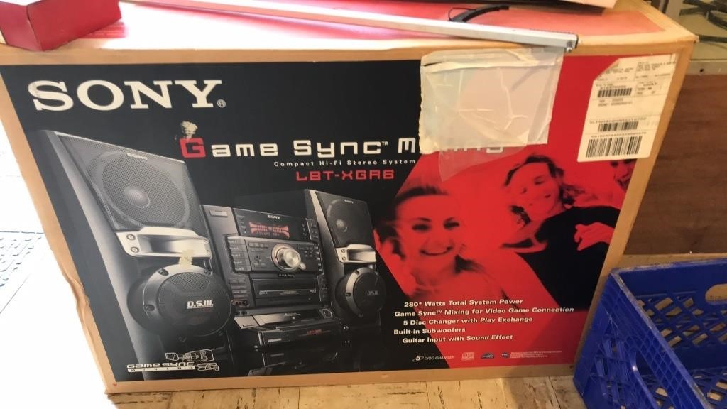 SONY GAME SYNC MIXING COMPACT STEREO SYSTEM