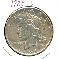 1928-S Peace Silver Dollar