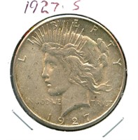 1927-S Peace Silver Dollar