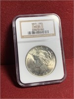 1923 NGC MS63 UNITED STATES SILVER PEACE DOLLAR
