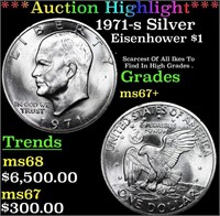 ***Auction Highlight*** 1971-s Silver Eisenhower D