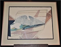 Abstract "More Images" Lithograph Roseanne Colichi