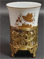 Gold Flower Cup & Gold Cup Holder