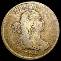 1804 Draped Bust Half Cent NICELY CIRCULATED