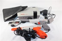 Nintendo NES-001 console, controller, etc.