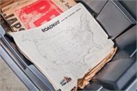 Tote of Vintage 40s and 50s Newspapers, Vintage