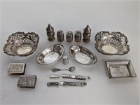 16 Sterling Silver Mini Pieces. 240.8 grams
