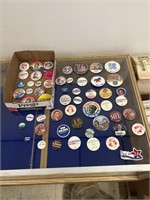Political campaign pin lot
