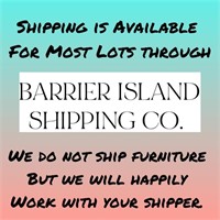 SHIPPING IS AVAILABLE FOR MOST LOTS