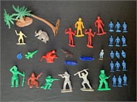Vtg Plastic Figures & Toys - Frontiersmen,
