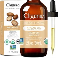 Cliganic USDA Organic Argan Oil, 100% Pure | Moroc