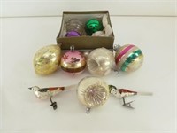 Antique Christmas Ornaments Including Wire