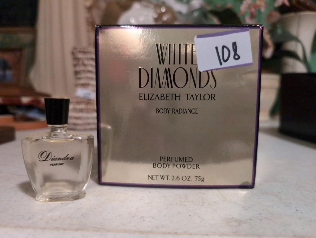 White Diamonds perfumed powder and Diandra