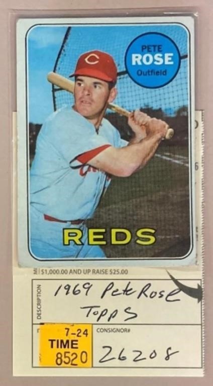 1969 TOPPS PETE ROSE CARD