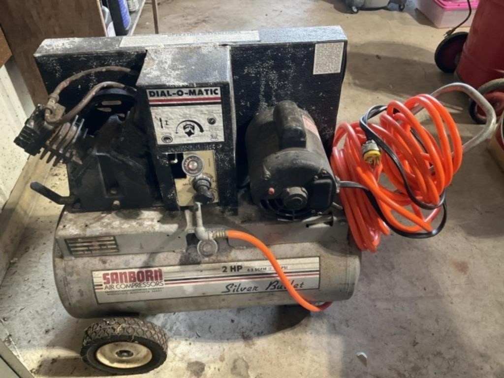 Sanborn Air Compressor 2 hp, 14 Gallon-tested